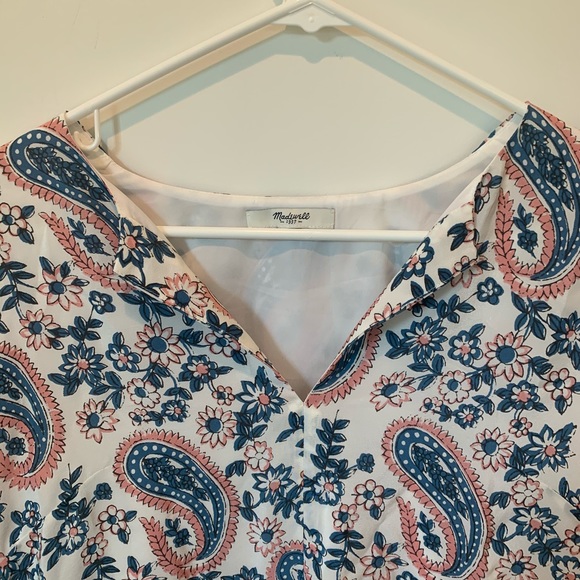 Madewell Paisley Silk Tunic Dress - Picture 8 of 10
